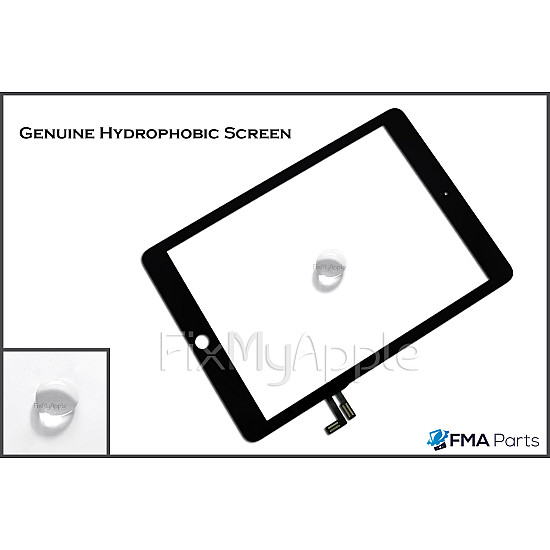 Glass Touch Screen Digitizer - Black [High Quality] (With Adhesive) for iPad Air / iPad 5 (2017)